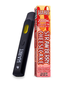 Habit Disposable Strawberry Cheesecake 2ml D8+D9 THC Vape Pen | Indica