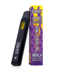 Habit Disposable King Louis OG 2ml D8+D9 THC Vape Pen | Indica