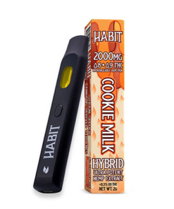 Habit Disposable Cookie Milk 2ml D8+D9 THC Vape Pen | Hybrid