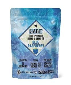 Habit High Spectrum Hemp Gummies (20ct) - Blue Raspberry