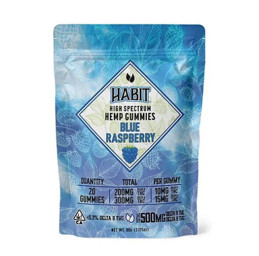 Habit High Spectrum Hemp Gummies (20ct) - Blue Raspberry