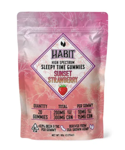 Habit High Spectrum Sleepy Time Gummies (20ct) - Sunset Strawberry