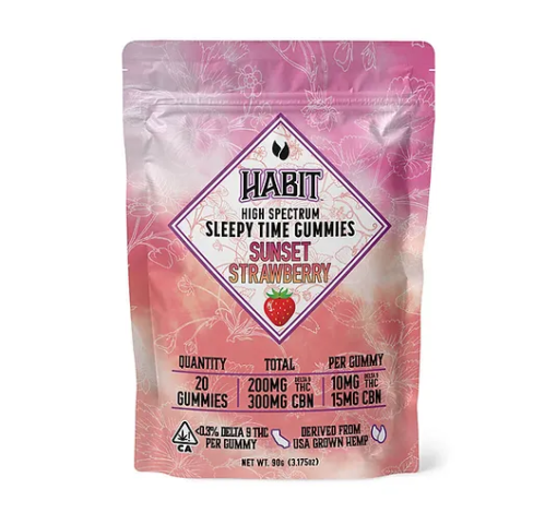 Habit High Spectrum Sleepy Time Gummies (20ct) - Sunset Strawberry