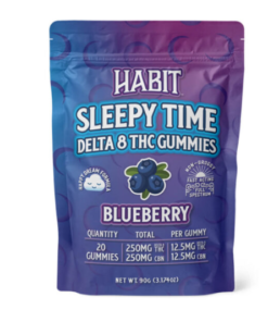 Habit Sleepy Time Delta 8 THC Gummies (20ct) - BlueBerry